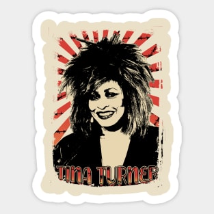 Tina Turner  Retro Vintage Aesthetic Sticker